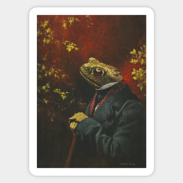 Mr Toad Sticker by mictomart